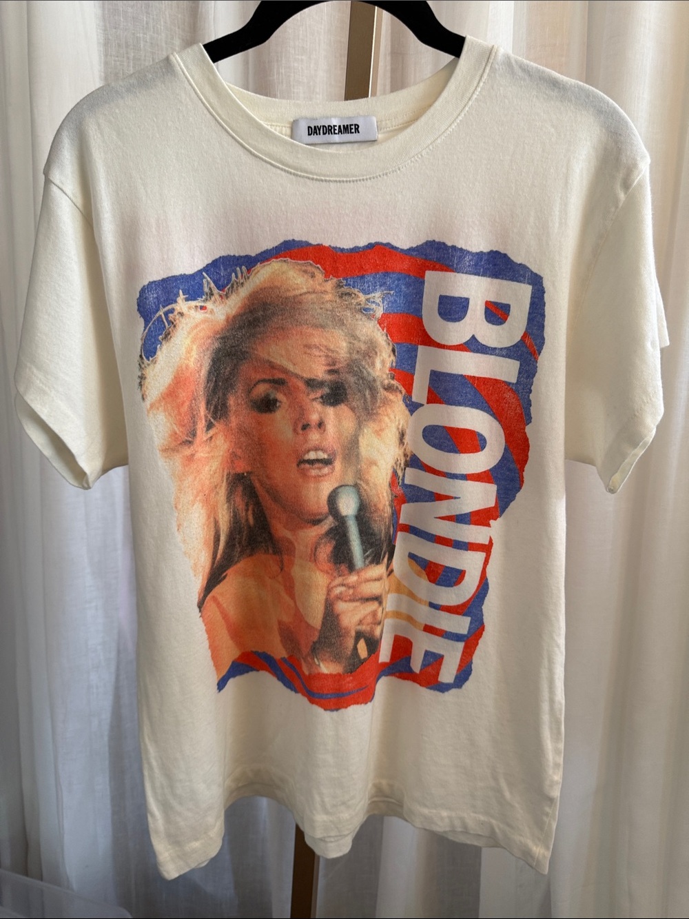 Daydreamer Blondie Photo Graphic Tee - Cream, Red, Blue